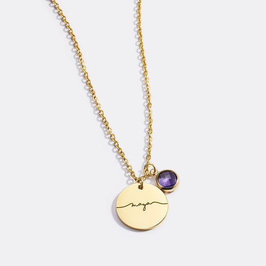 Personalized Birthstone Necklace