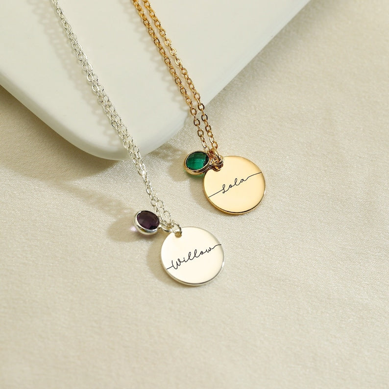 Personalized Birthstone Necklace