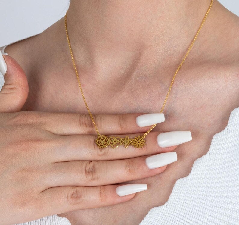 Birth Flower Necklace