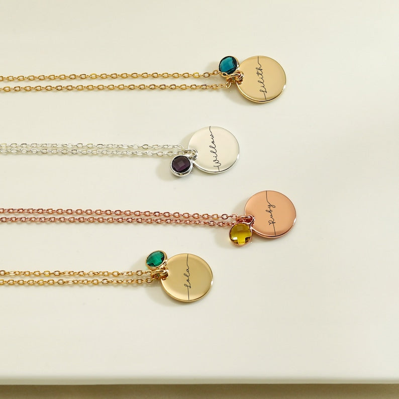 Personalized Birthstone Necklace
