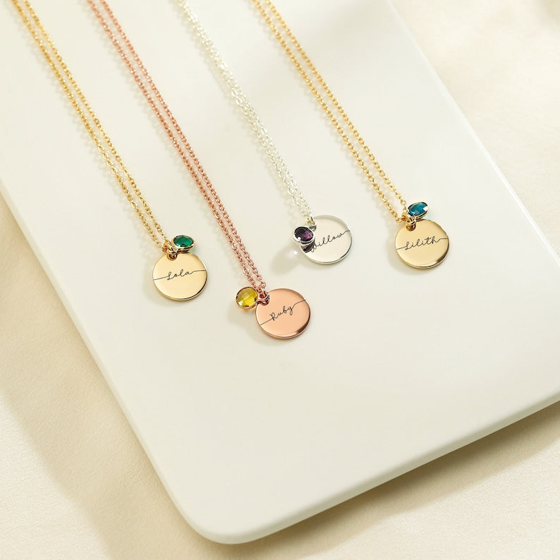 Personalized Birthstone Necklace
