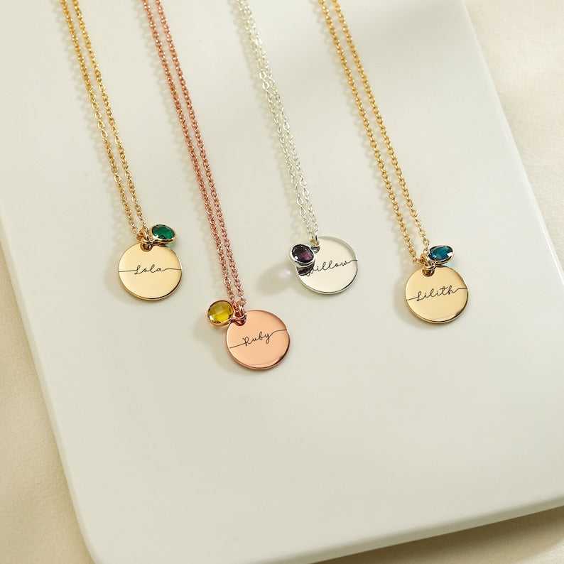 Personalized Birthstone Necklace
