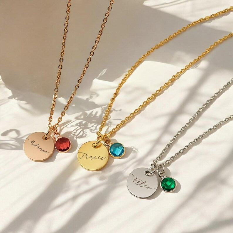 Personalized Birthstone Necklace