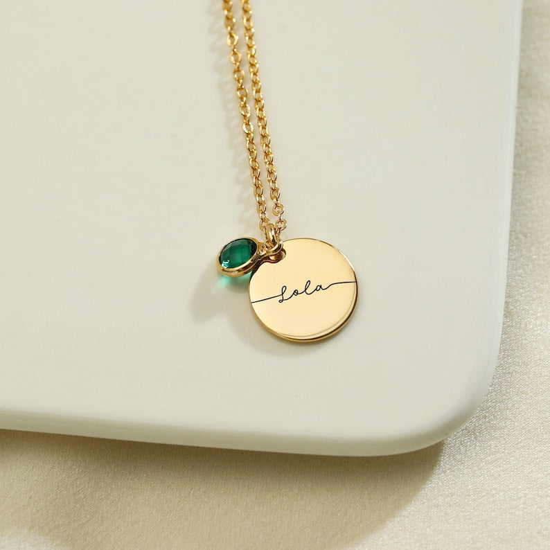 Personalized Birthstone Necklace