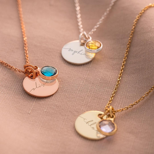 Personalized Birthstone Necklace