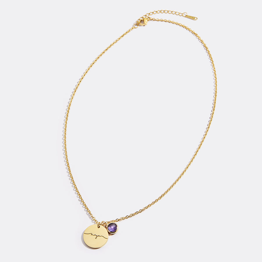 Personalized Birthstone Necklace