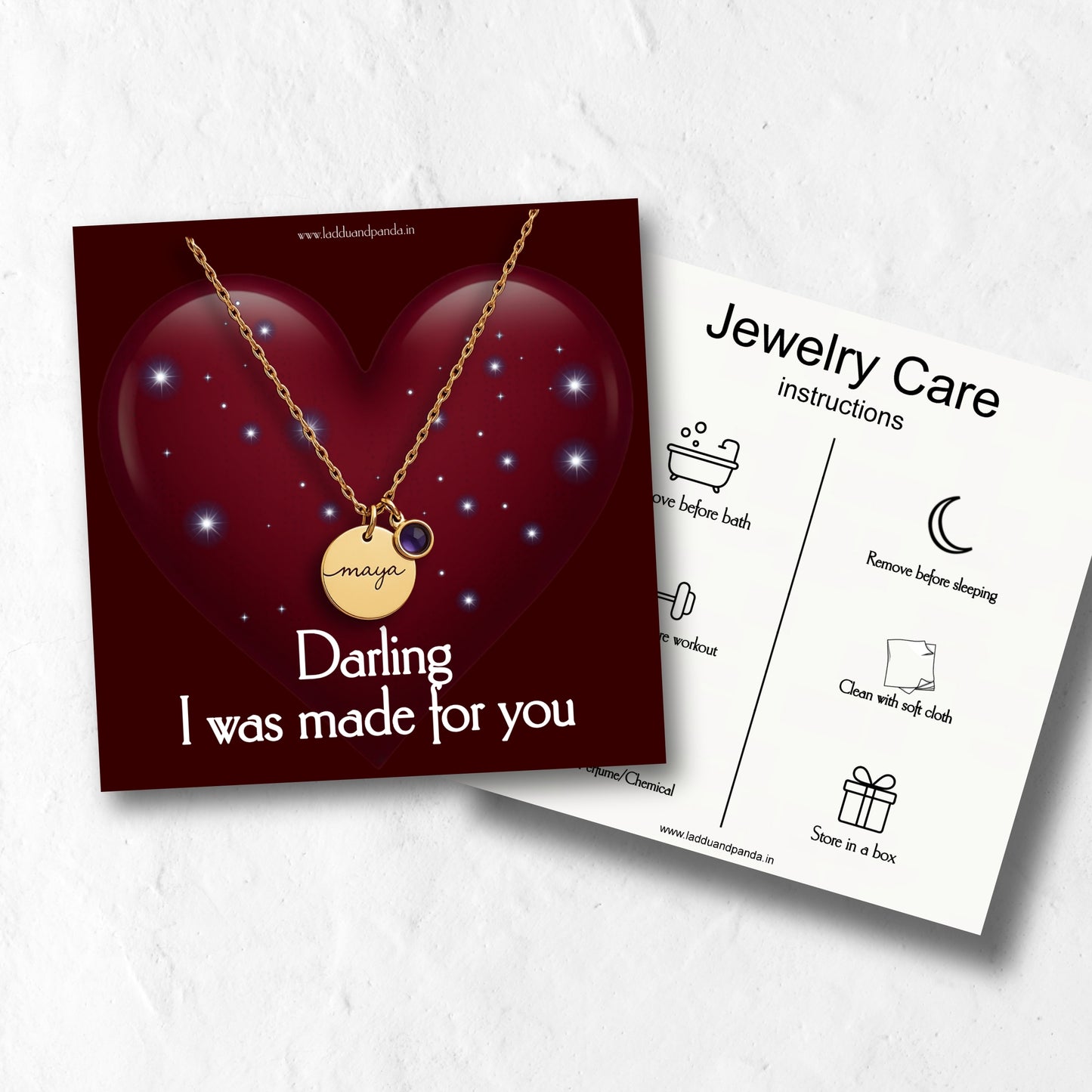Personalized Birthstone Necklace